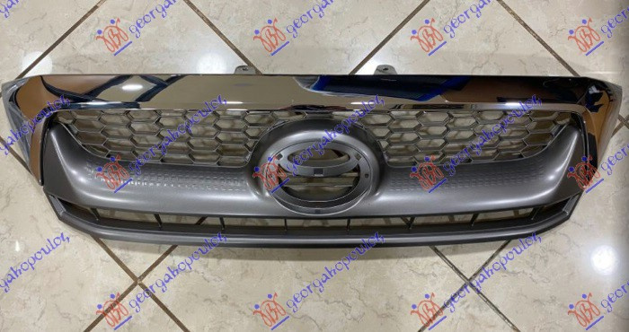 Maskë pvc/grilë krom komplet/gri