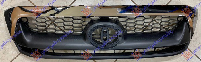 Maskë pvc/grilë krom komplet/me ngjyrë të zezë