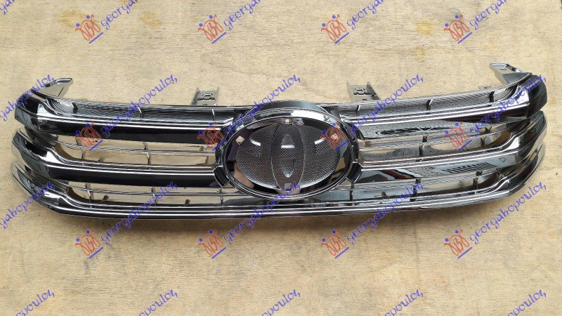 Maskë pvc/grilë krom me shirita krom