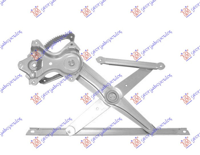 Ngritës/rregullator për dritaren e përparme elektrik 2/4 dyer (me motor)