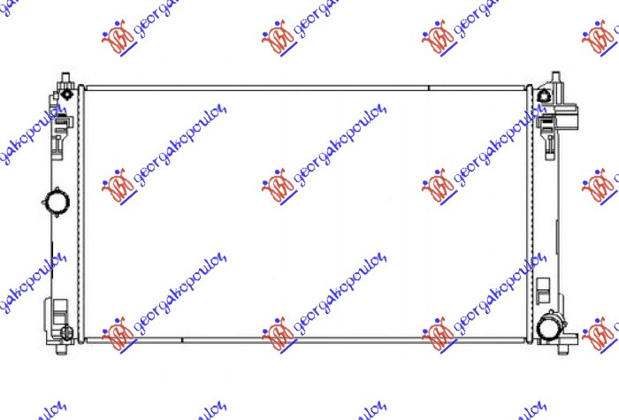 Radiator për motor 1.2 TURBO benzinë (675x375x26) (KOYO)