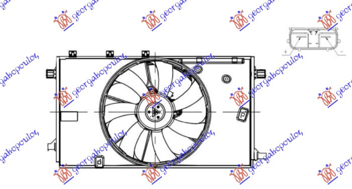 Ventilator komplet 1.2 benzinë