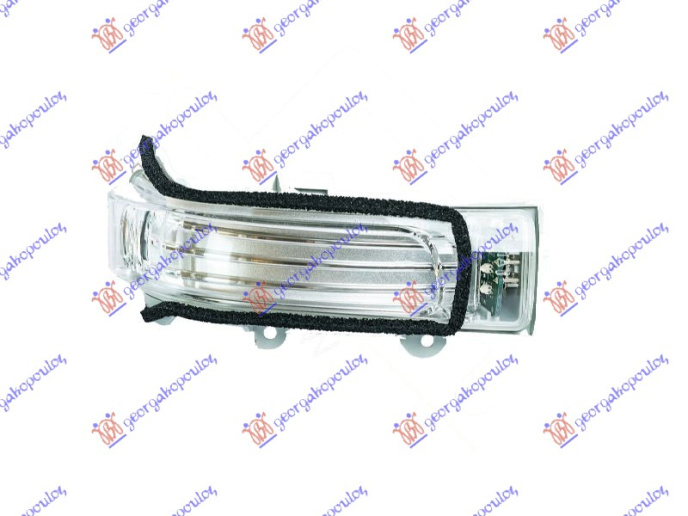drita pulsuese në pasqyrë LED (E)