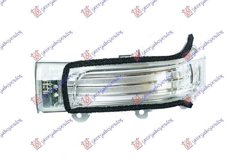drita pulsuese në pasqyrë LED (E)