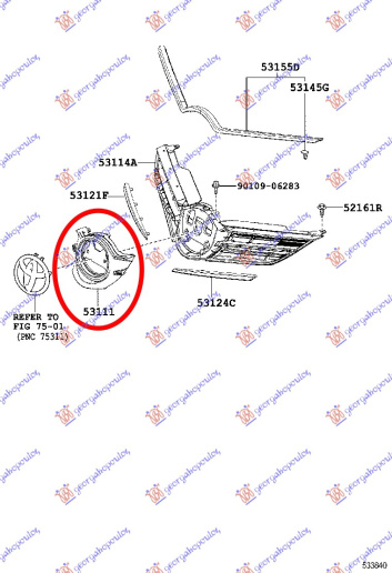 Mbajtës për Stema në Maskë pvc /grilë