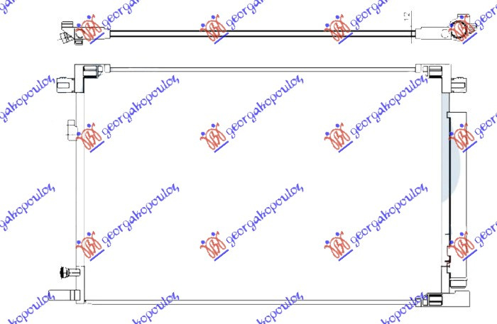 Radiator i kondicionerit 2.0-2.5 benzinë (700x455)