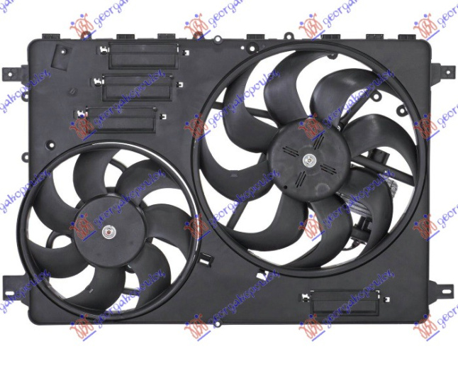 Ventilator komplet (dopio) benzinë/dizel (3 pinë)