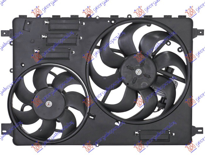 Ventilator komplet (dopio) benzinë/dizel (3 pinë)