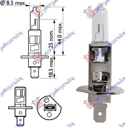Drita 12v H1 tu50310/1u 55w