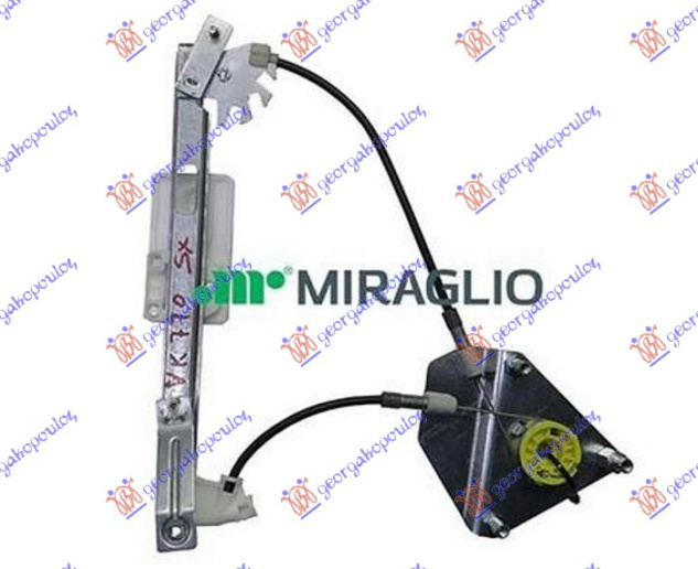 Ngritës/rregullator për dritaren e pasme elektrik (pa motor) (А cilësi)