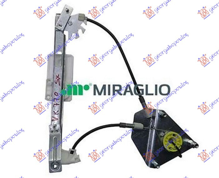Ngritës/rregullator për dritaren e pasme elektrik (pa motor) (А cilësi)