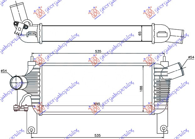 Interkuler 2,5 DCI (44,3x19x64)