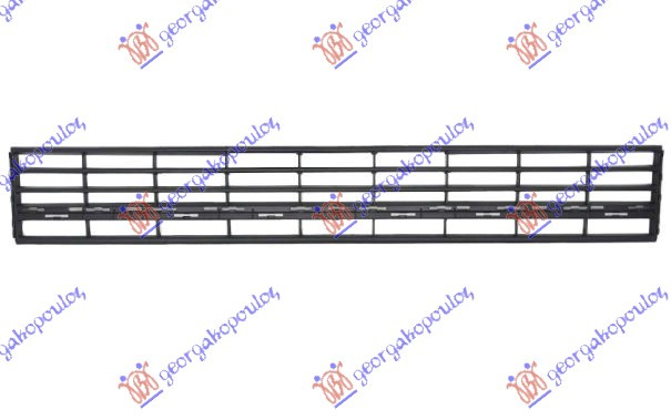 Grilë qendore në parakolpin e përparme shirit kromi