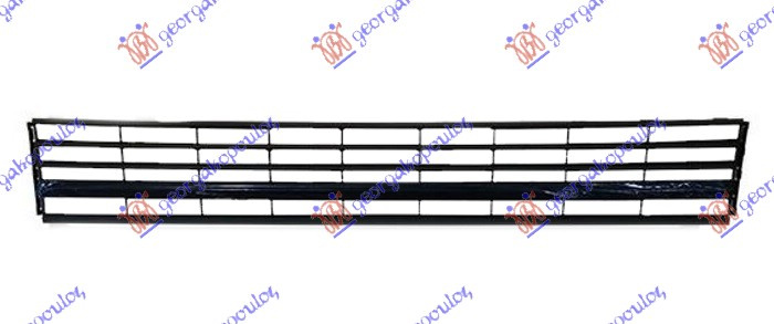 Grilë qendore në parakolpin e përparme shirit të me ngjyrë të zezë