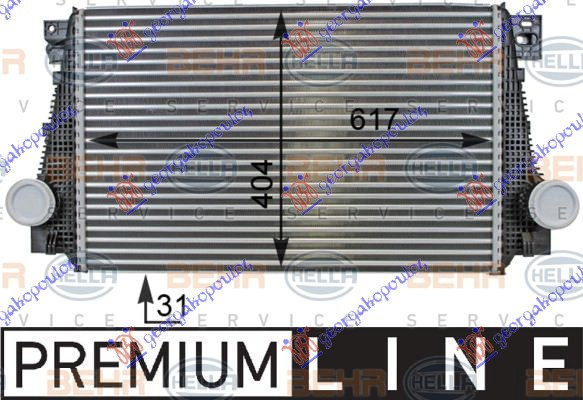 Interkuler 2.0 dizel (620x400x31) (MAHLE BEHR PREMIUM LINE)