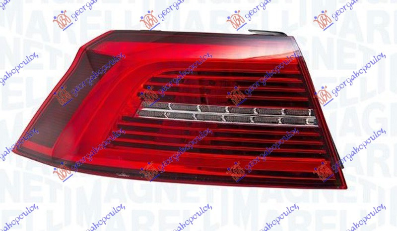 Dritë stop e jashtme sedan LED ( drita pulsuese në mes) (MARELLI)