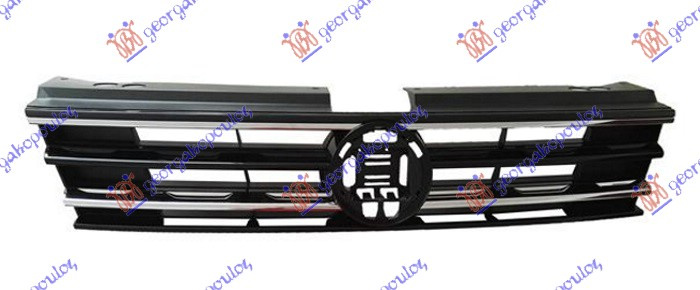Maskë pvc/grilë (4 shirita krom)