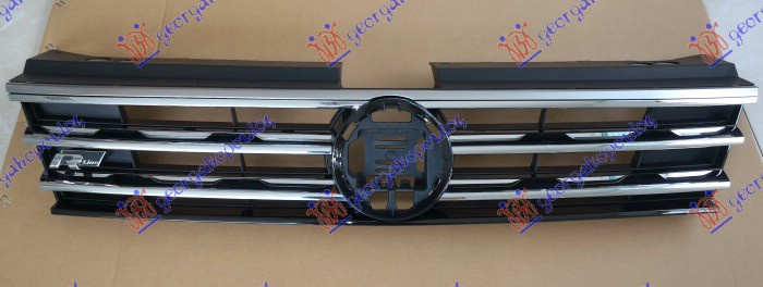 Maskë pvc/grilë (7 shirita krom) (R-LINE)
