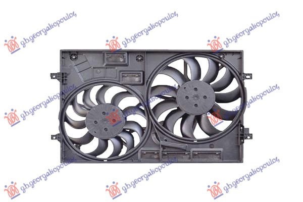 Ventilator komplet (dopio) 1.4-2.0 benzinë -2.0 dizel (350/320mm)
