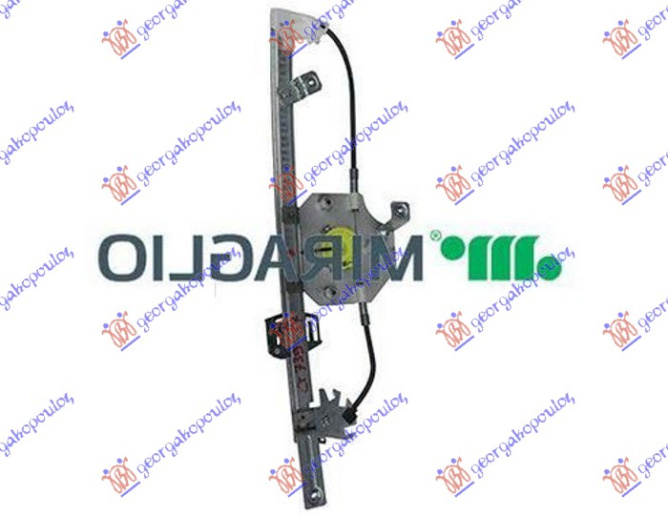 Ngritës/rregullator për dritaren e përparme elektrik (pa motor) (А cilësi)