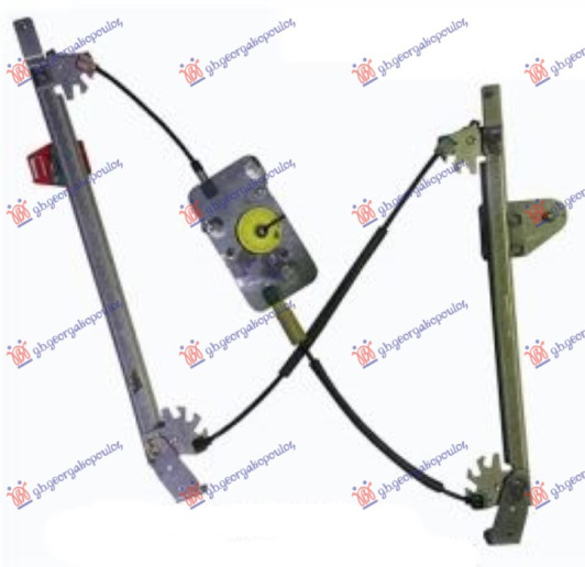 Ngritës/rregullator për dritaren e pasme elektrik (pa motor) (А cilësi)