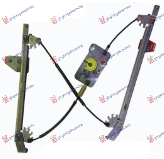 Ngritës/rregullator për dritaren e pasme elektrik (pa motor) (А cilësi)