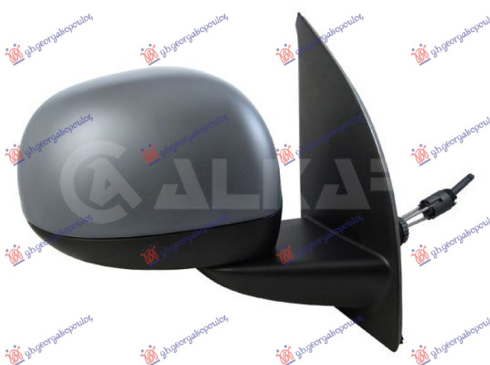 Pasqyrë mekanike me kabllo (gati për ngjyrosje) (xham i lakuar)