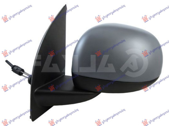 Pasqyrë mekanike me kabllo (gati për ngjyrosje) (xham i lakuar)