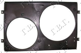 Difuzor/mbajtës për ventilator dopio