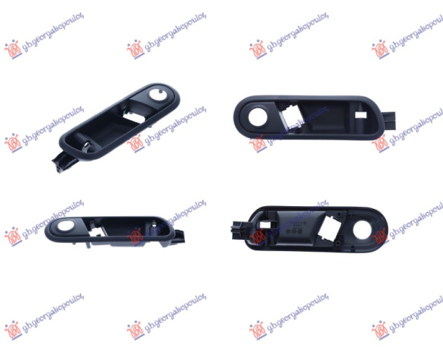 Kornizë e dorezës së përparme e brendshme e zezë