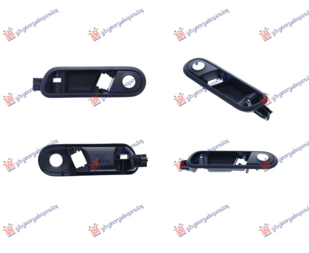 Kornizë e dorezës së përparme e brendshme e zezë