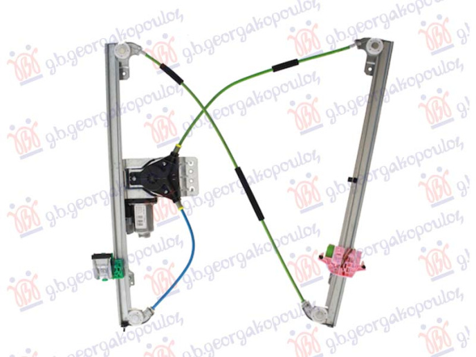 Ngritës/rregullator për dritaren e përparme elektrik (komfort)