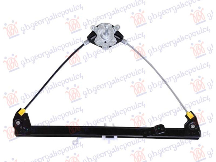 Ngritës/rregullator për dritaren e përparme mekanik