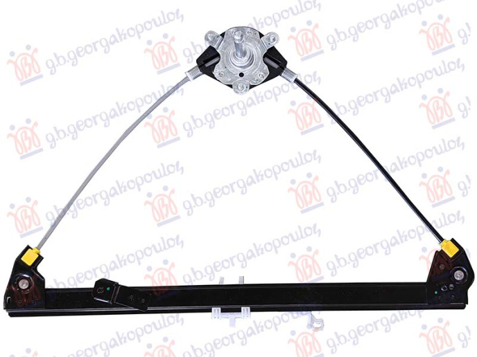 Ngritës/rregullator për dritaren e përparme mekanik