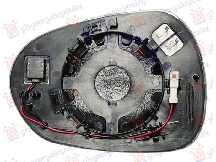 Xham për pasqyrë me ngrohje me këndi i vdekur (xham i lakuar)