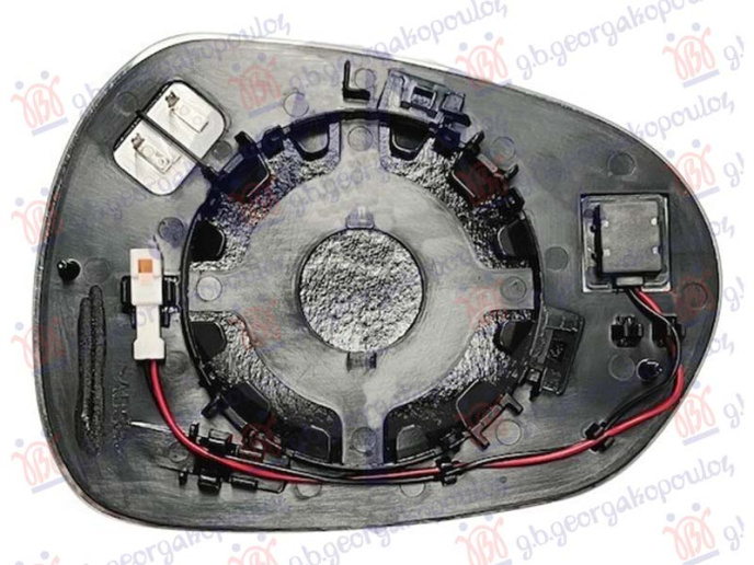 Xham për pasqyrë me ngrohje me këndi i vdekur (xham i lakuar)