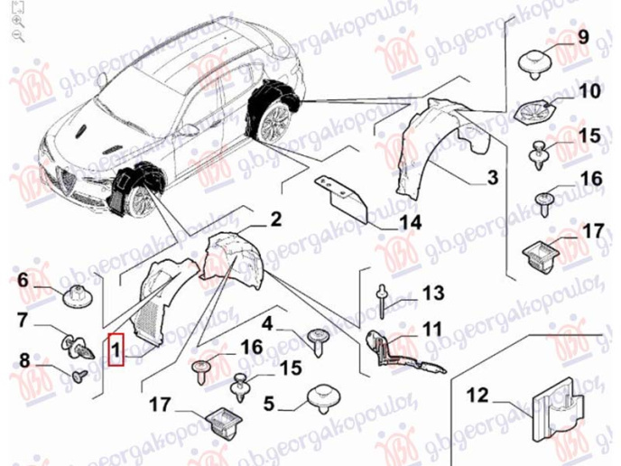 Nënkrah i përparëm (pjesa e përparme) (Origjinal)