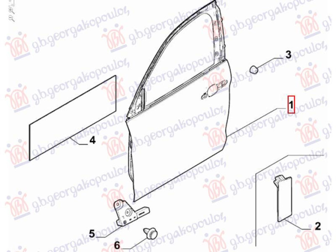 Dera e përparme (Origjinal)
