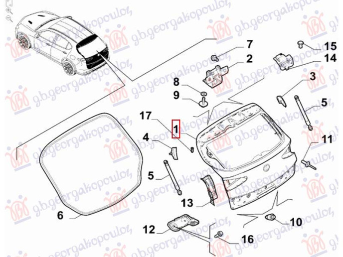 Derë bagazhi 5-tat (Origjinal)