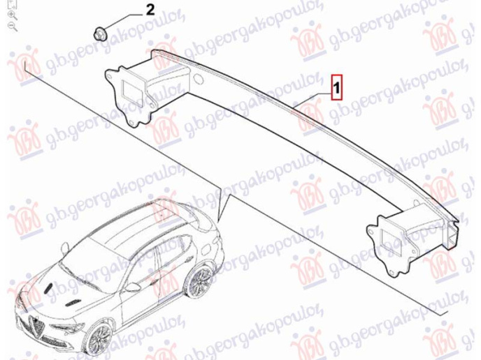 Shinë/bazë për parakolpin e pasëm (Origjinal)