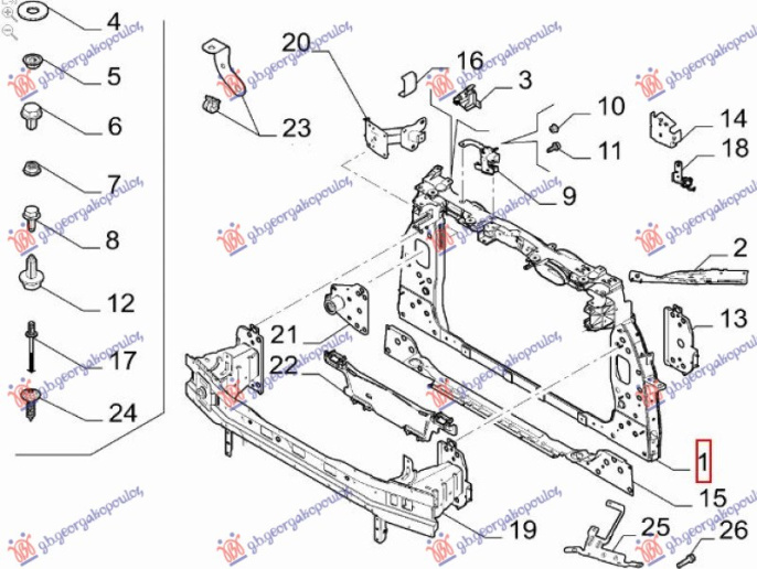 Paneli i përparmë/llamarinë e përparme (Origjinal)