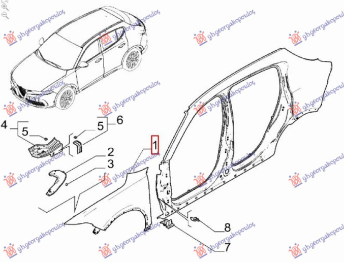 krahu e përparme (Origjinal)
