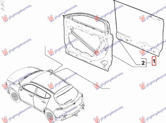 Dera e përparme (Origjinal)