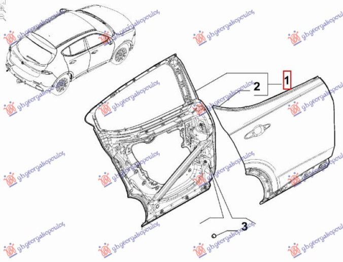 Derë e pasme (Origjinal)