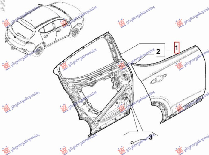 Derë e pasme (Origjinal)