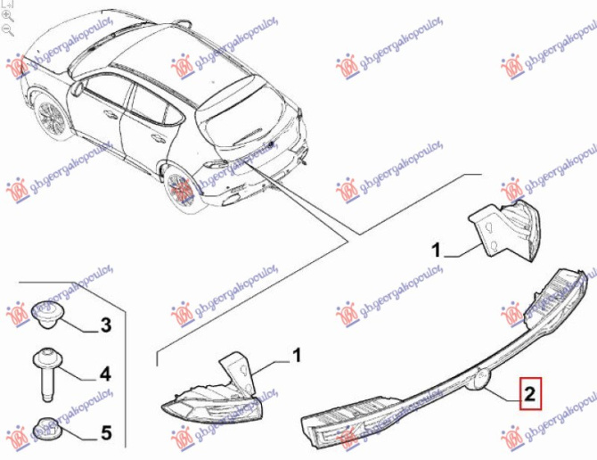 Drita stop qendrore LED (Origjinal)