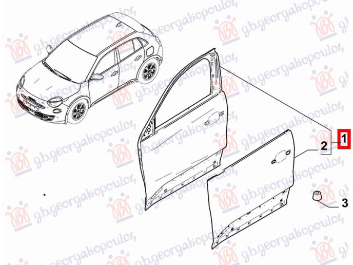 Dera e përparme (Origjinal)