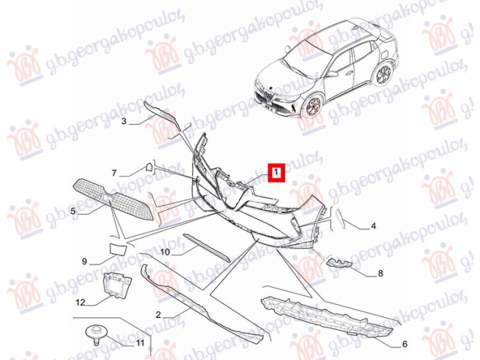 Parakolpi i përparmë (Origjinal)