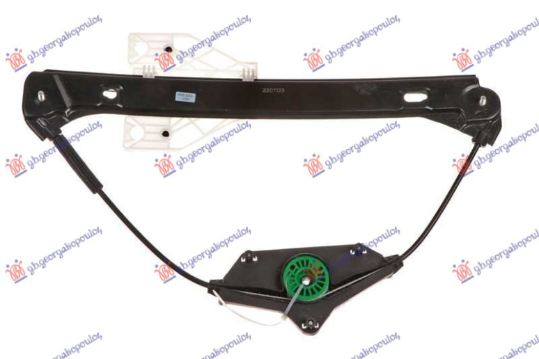 Ngritës/rregullator për dritaren e pasme elektrik (pa motor)