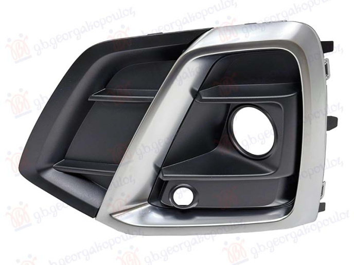 Grilë në parakolpin e përparmë me shirit kromi (s-line)